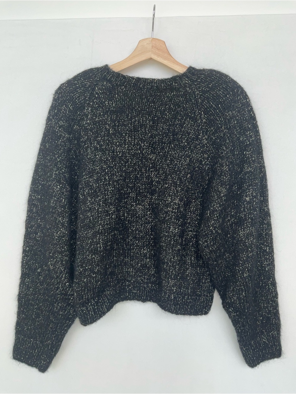 Doen Black Scoopneck Wool Jumper Sweater - Picture 2 of 4